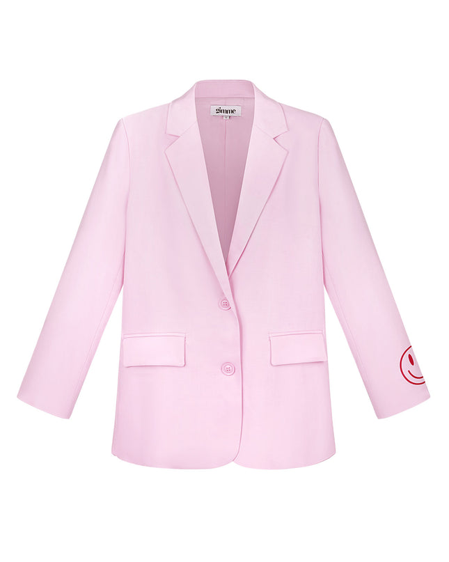 Blazer show your colorful smile - Gray