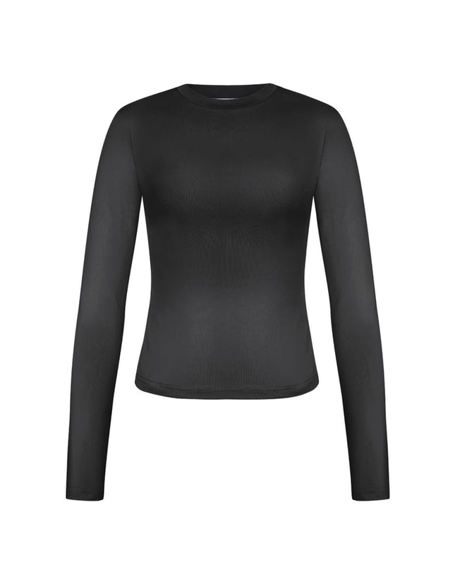 Everyday fit longsleeve high neck - Black