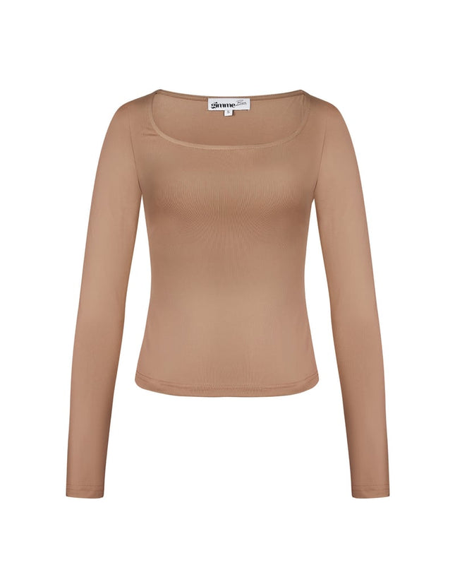 Everyday fit longsleeve low neck - Black