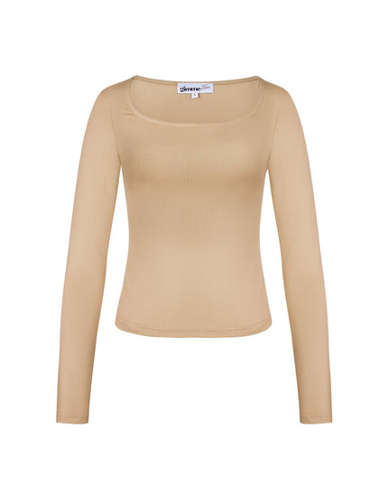 Everyday fit longsleeve low neck - Black