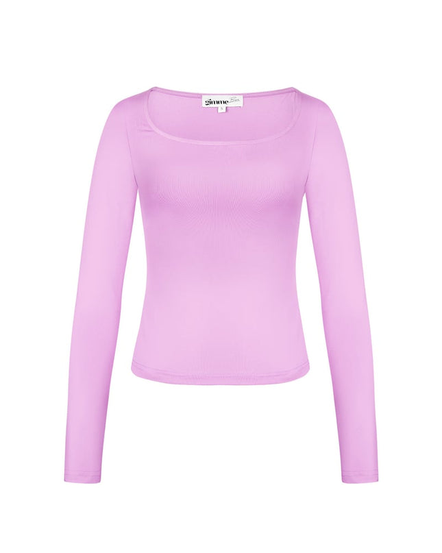 Everyday fit longsleeve low neck - Black