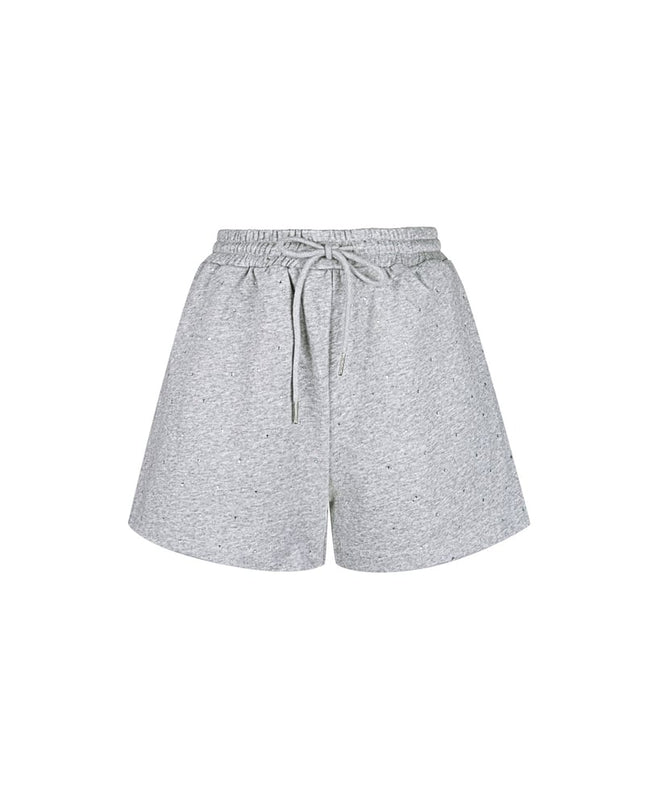 Jogging fabric shorts with studs - Pink