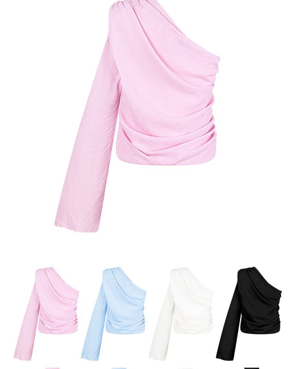 One shoulder blouse