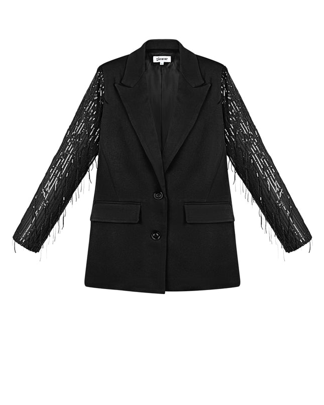 Blazer glitter mouwen