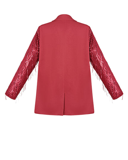 Blazer glitter mouwen