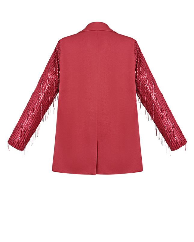 Blazer glitter mouwen