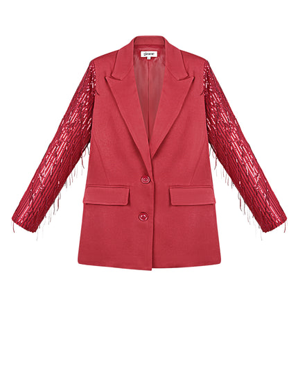 Blazer glitter mouwen