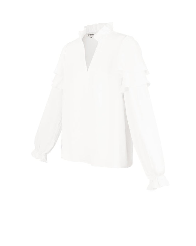 Ruffle blouse - White