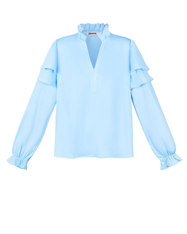 Ruffle blouse - White