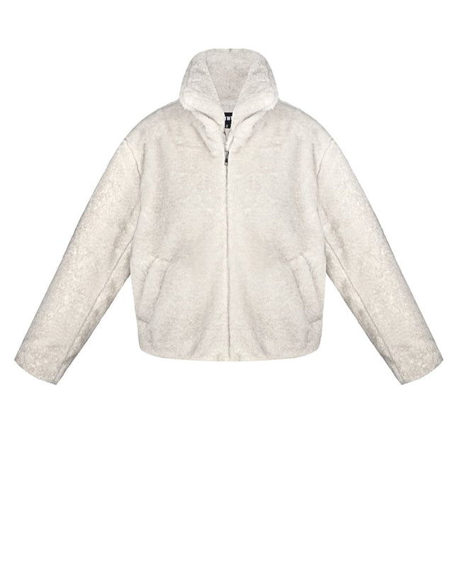 Fluffy basic coat - Beige