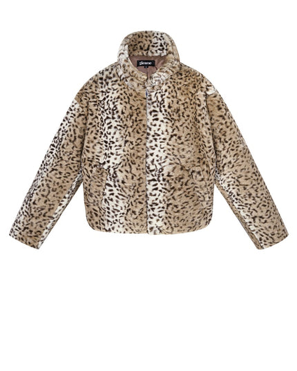 Leopard print jacket - Beige