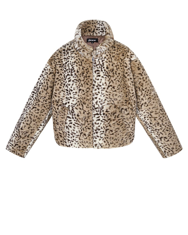 Leopard print jacket - Beige