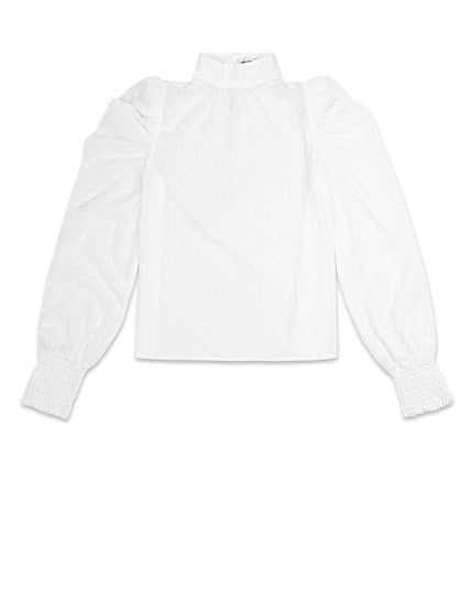 Blouse with dots - Black