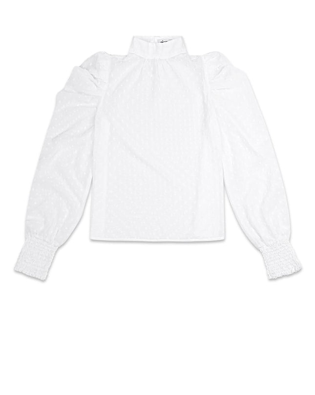 Blouse with dots - Black