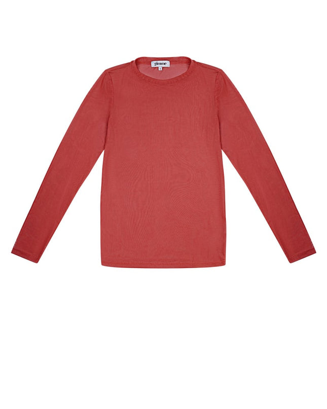 Transparent shirt love glow - Red