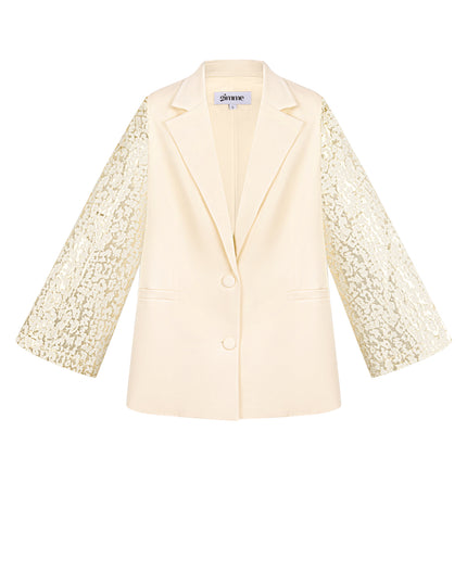 Blazer met panter mouwen