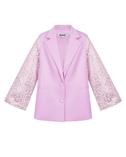 Blazer met panter mouwen