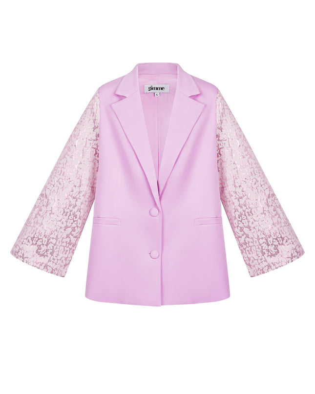 Blazer met panter mouwen