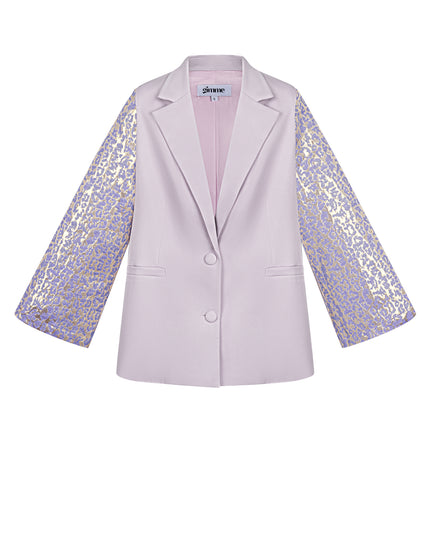 Blazer met panter mouwen