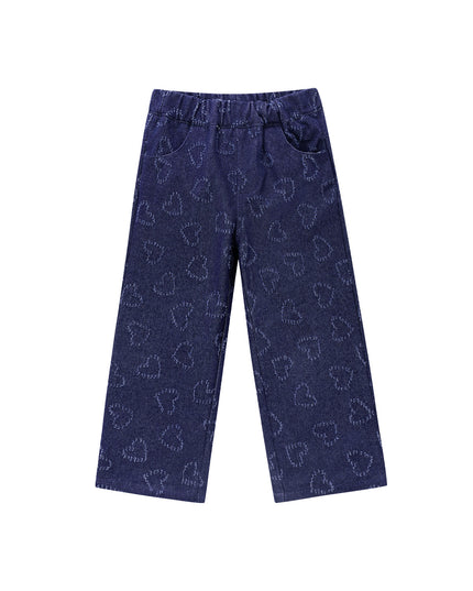 Hearts denim jeans child 8 years - Blue