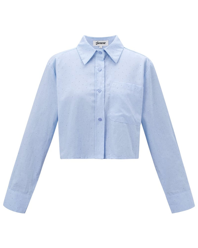 Blouse with studs - Grey