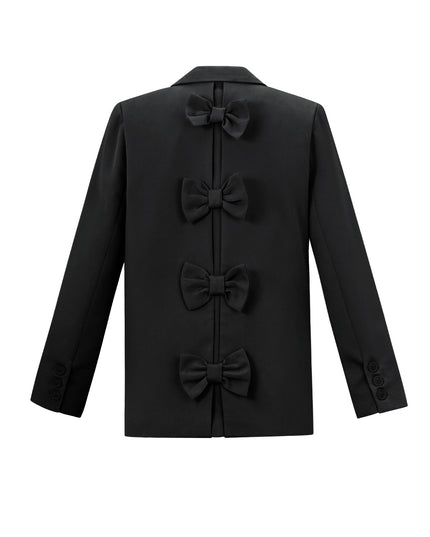 Blazer with bow - Black