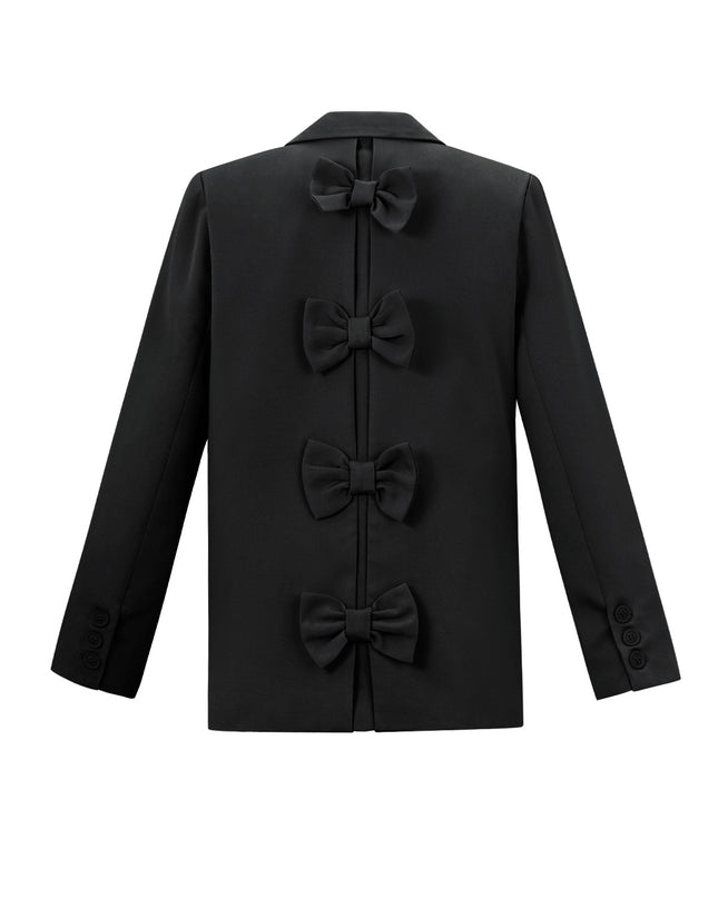 Blazer with bow - Black