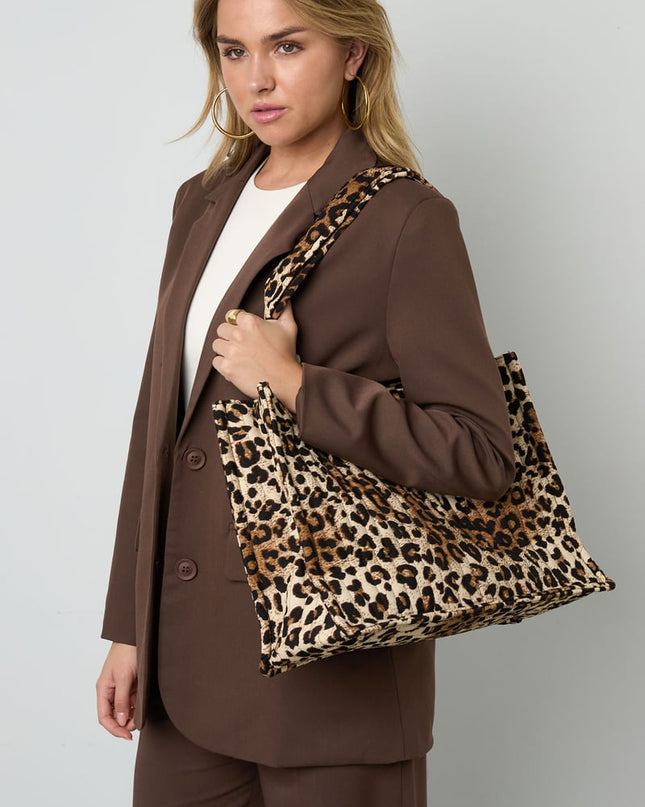 Ik hou van mijn Tote luipaardtas