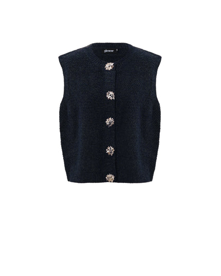 Polyestervezel (polyester) Gebreid vest Effen kleur Casual Herfst/Winterkleding