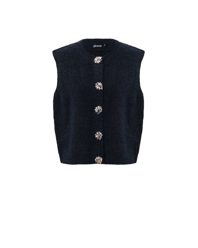 Polyestervezel (polyester) Gebreid vest Effen kleur Casual Herfst/Winterkleding