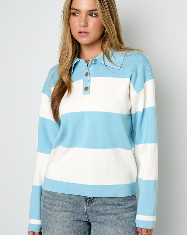 Gebreide truien Strepen Casual Herfst/Winter