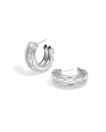 Iron Hoop Earrings circle Elegant Christmas Luxurious Series Women's jewelry