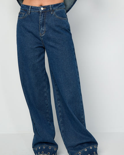 Eyelet Statement Jeans