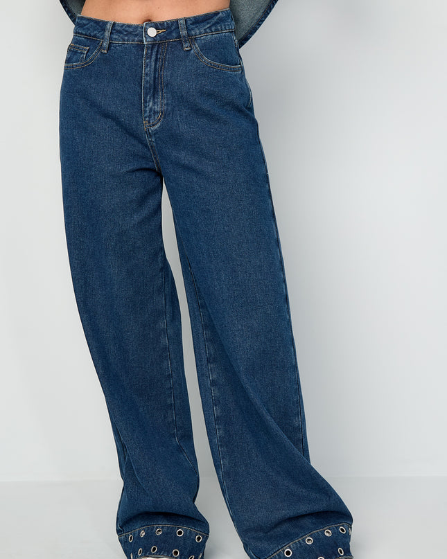 Eyelet Statement Jeans