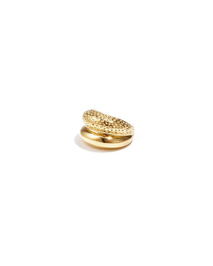 Dubbele ring met structuur