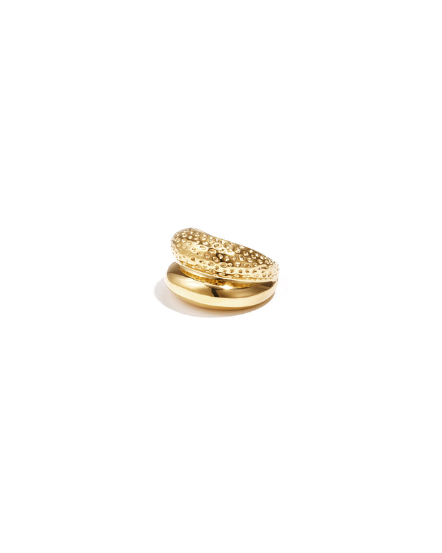 Dubbele ring met structuur