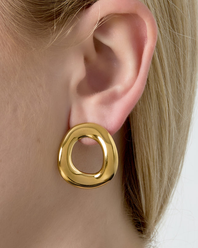 Organic Hoops oorbellen