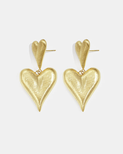 Oorbellen met hartjes, casual, dagelijks, eenvoudig, serie, damessieraden
