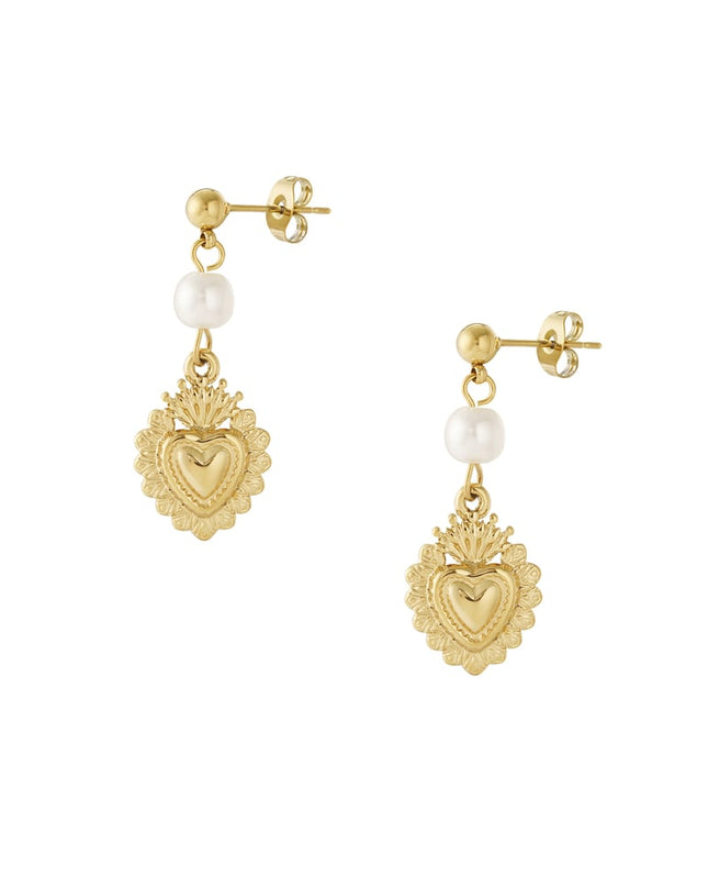 Koninklijke harten oorbellen