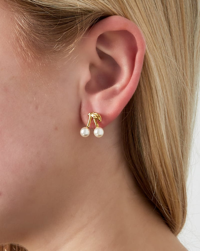 Kersen Clip Oorbellen