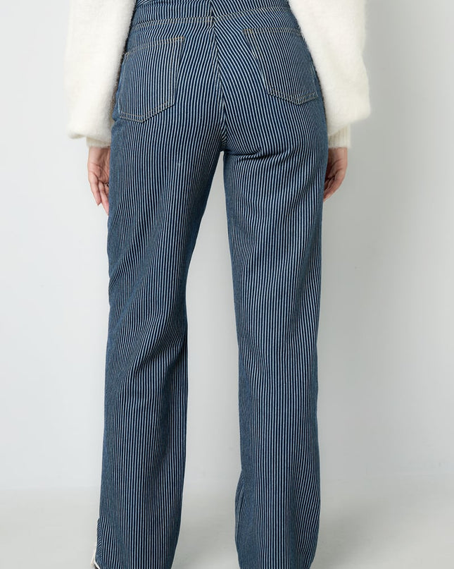 Cotton Denim pants Stripes Casual All Fit  Clothes