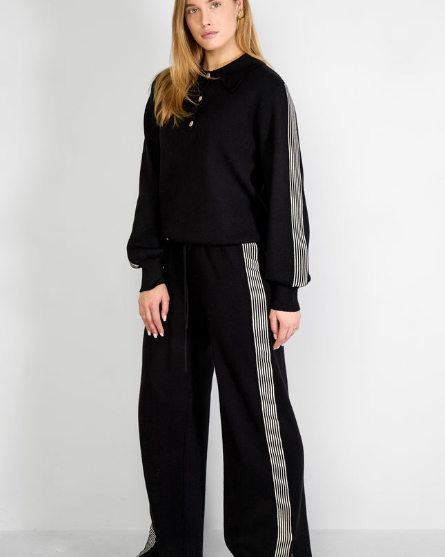 Rechte broek Kleurenclash Sportieve herfst/winterkleding