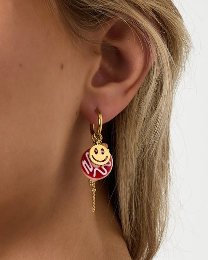 Oorbellen van roestvrij staal, eten, casual, dagelijks, eenvoudig, serie, damessieraden