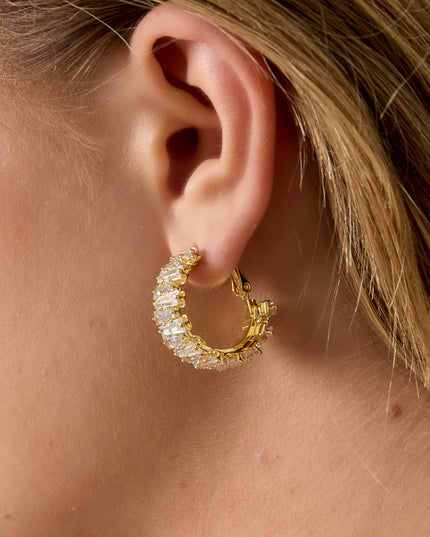 Koperen creolen geometrische casual dagelijkse eenvoudige serie dames sieraden