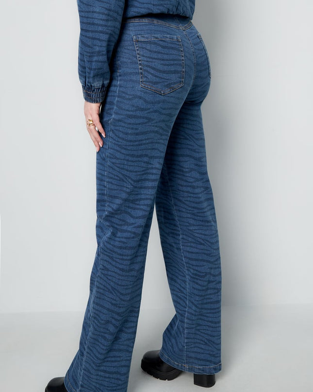 Twinning zebra stijl broek