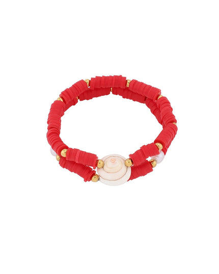 Dubbele schelp armband