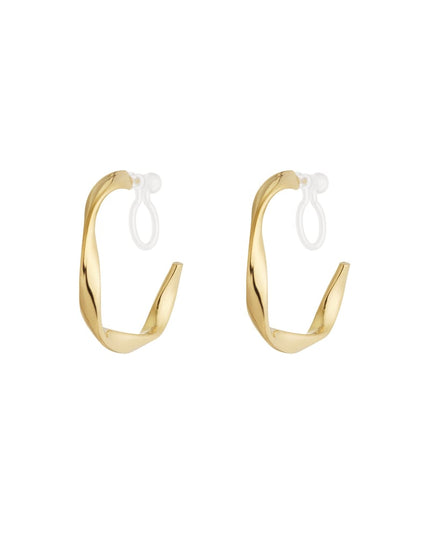Curve Clip Oorbellen
