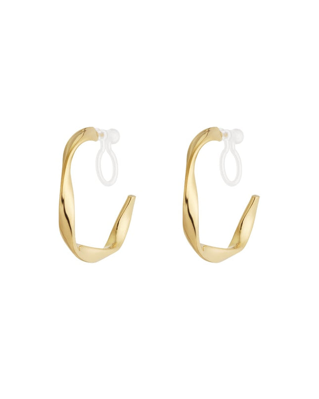 Curve Clip Oorbellen