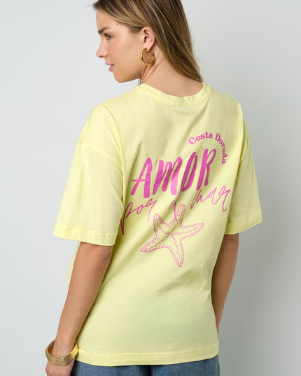 Amor por el mar oversized tee