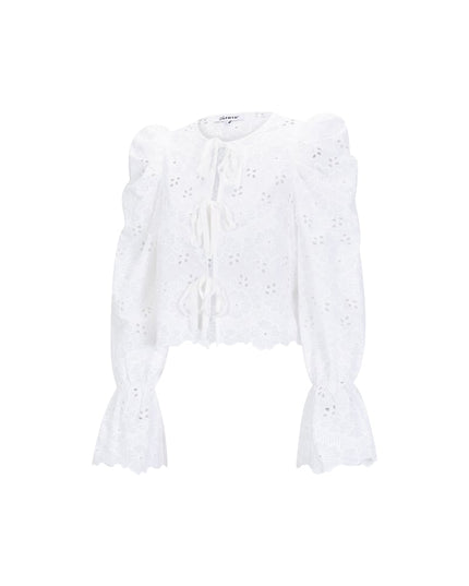 Crochet top with bows